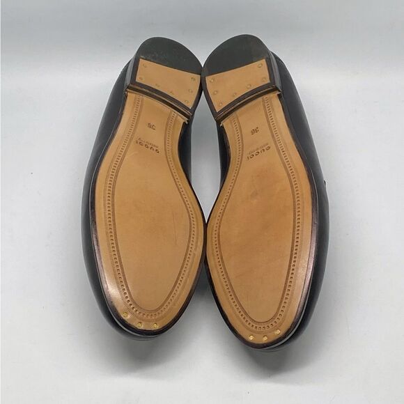 Gucci Brixton Leather Horsebit Loafers size 36 - Picture 13 of 14